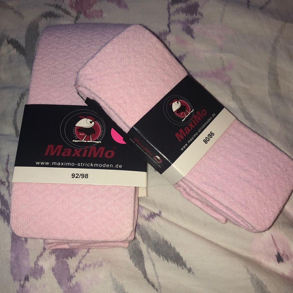 Maximo baby pink girls tights